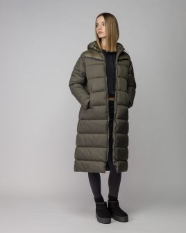 KHAKI NŐI HOSSZÚ TÉLI KABÁT 2D25FW3520KA1600