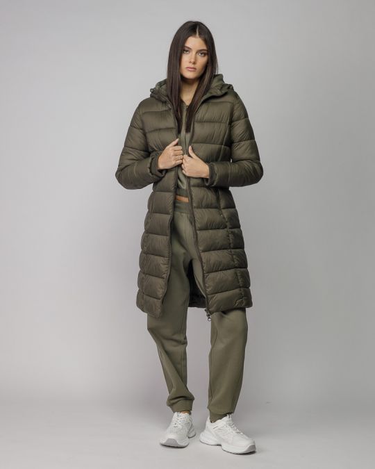 KHAKI NŐI HOSSZÚ TÉLI KABÁT 2D25FW3515KA1600