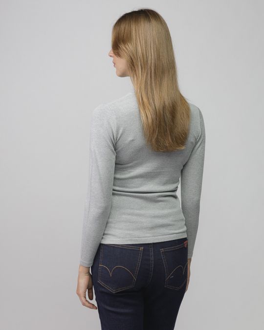 SZÜRKE NŐI KÖTÖTT PULÓVER 2D25FW6543LS1101