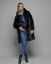 FEKETE NŐI CIPZÁRAS ZSAKÁRD PULÓVER