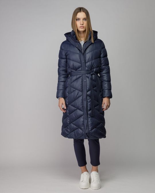 BLUE WOMEN'S LONG WINTER COAT 2D25FW3598KA1600
