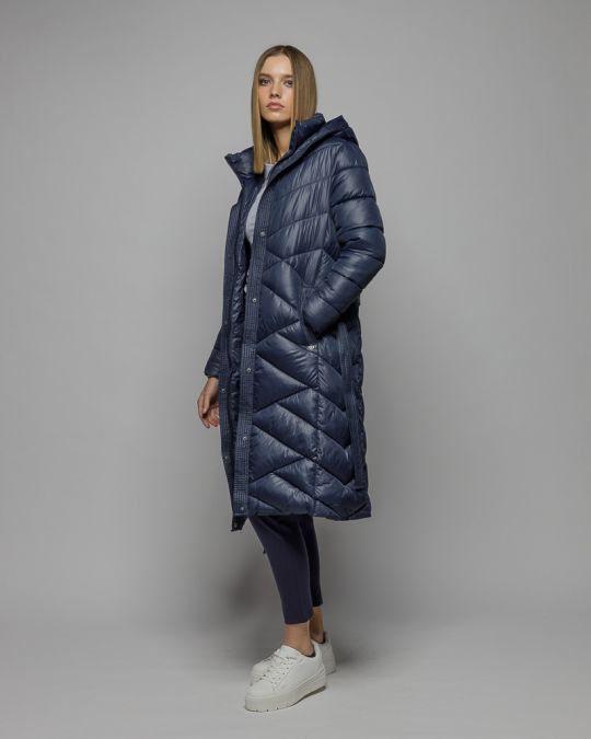 BLUE WOMEN'S LONG WINTER COAT 2D25FW3598KA1600