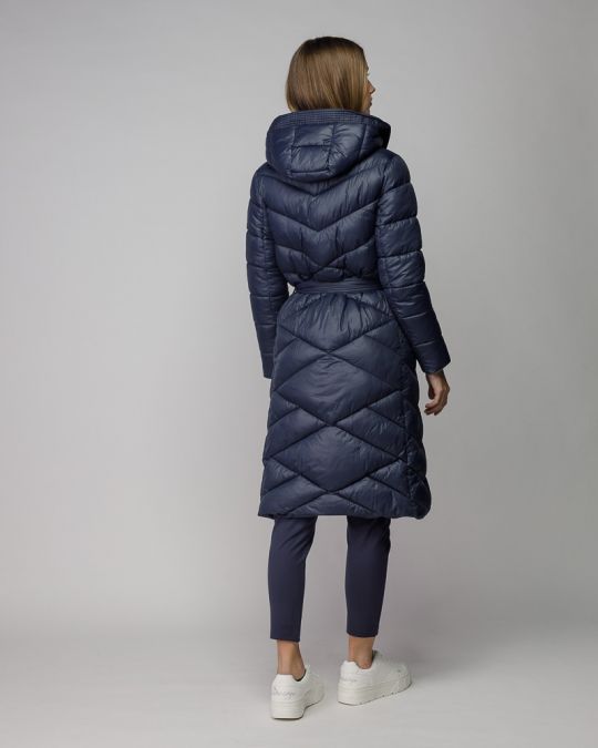 BLUE WOMEN'S LONG WINTER COAT 2D25FW3598KA1600