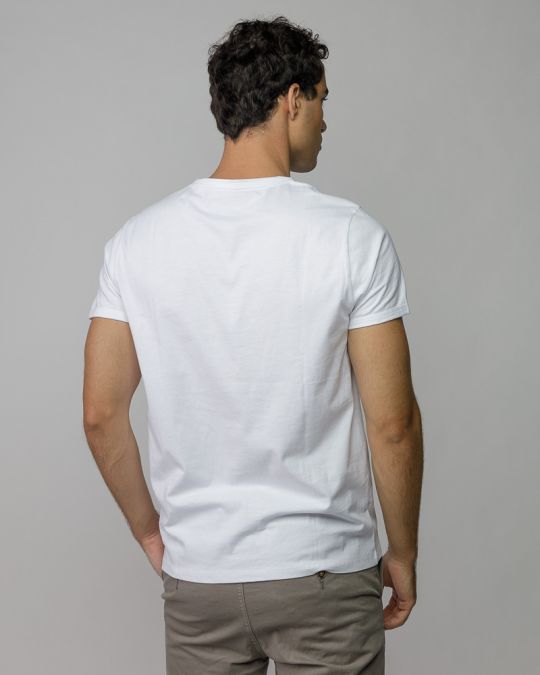 WHITE MEN'S SHORT SLEEVE T-SHIRT 1D25FW4038SS0104