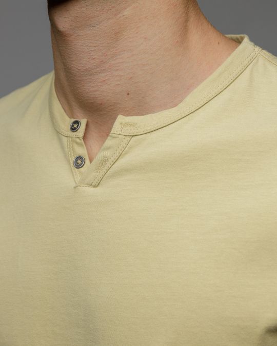 YELLOW MEN'S SHORT SLEEVE T-SHIRT 1D25FW4038SS0104