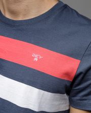 MULTICOLOR MEN'S STRIPED SHORT SLEEVE T-SHIRT