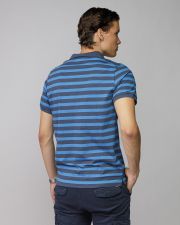 BLUE MEN'S SHORT SLEEVE POLO SHIRT