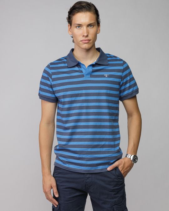BLUE MEN'S SHORT SLEEVE POLO SHIRT 1D25FW4055SS0105