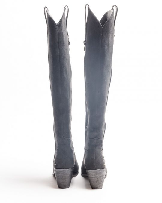 FEKETE NŐI MAGASSZÁRÚ CSIZMA - EMILIA DE25FW6551PU SC