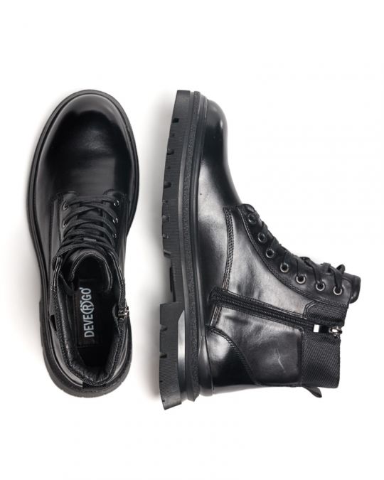 FEKETE FÉRFI BŐR BAKANCS - AUSTIN DE25FW6042LE MZ