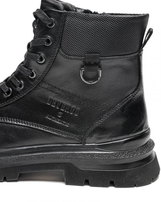 FEKETE FÉRFI BŐR BAKANCS - AUSTIN DE25FW6042LE MZ