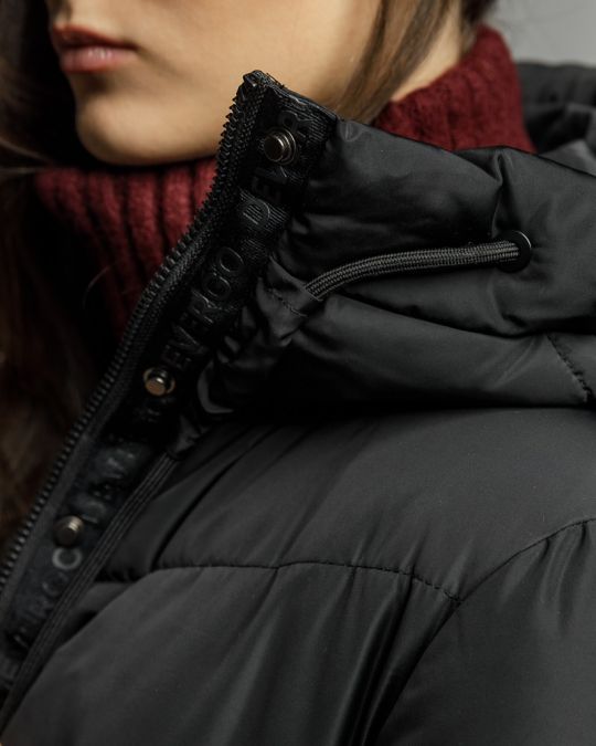 FEKETE NŐI HOSSZÚ TÉLI KABÁT 2D25FW3570KA1600