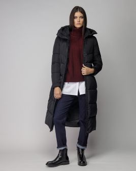 FEKETE NŐI HOSSZÚ TÉLI KABÁT 2D25FW3570KA1600