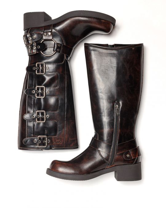 BARNA NŐI MAGASSZÁRÚ BAKANCS - FREYA DE25FW6553PU BB