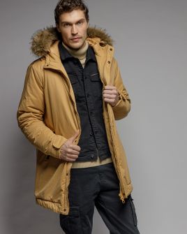 YELLOW MEN'S LONG COAT 1D25FW3005KA1600