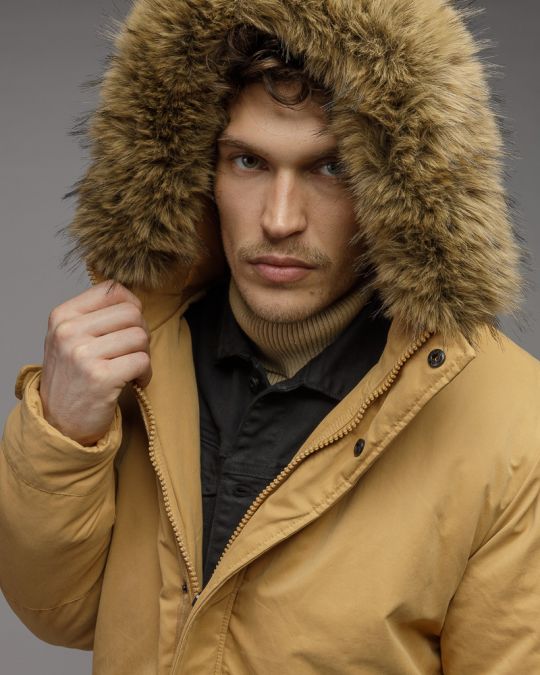 YELLOW MEN'S LONG COAT 1D25FW3005KA1600