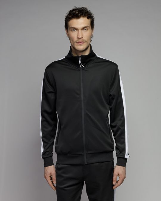 FEKETE FÉRFI CIPZÁRAS PULÓVER 1D25FW4087KA0701