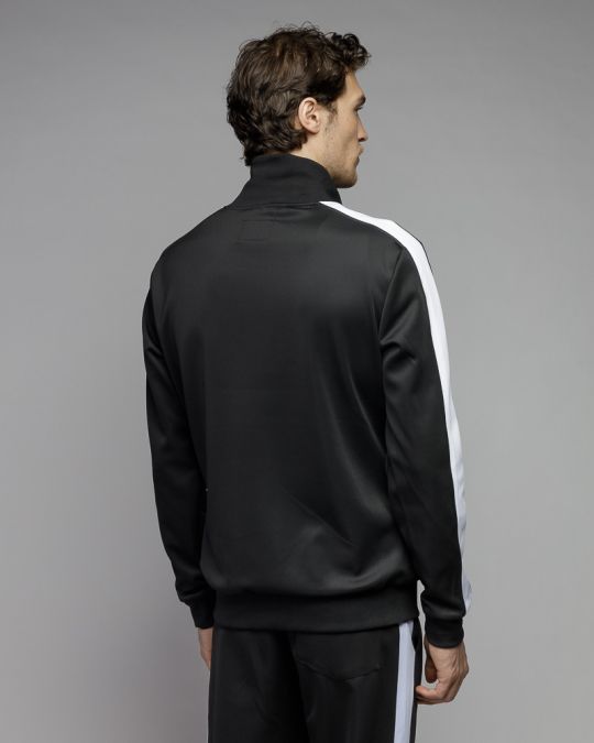 FEKETE FÉRFI CIPZÁRAS PULÓVER 1D25FW4087KA0701