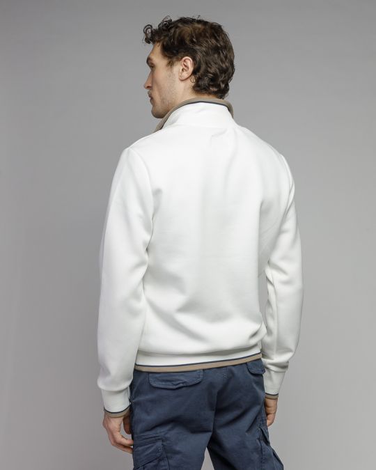 FEHÉR FÉRFI PULÓVER 1D25FW4096LS0701