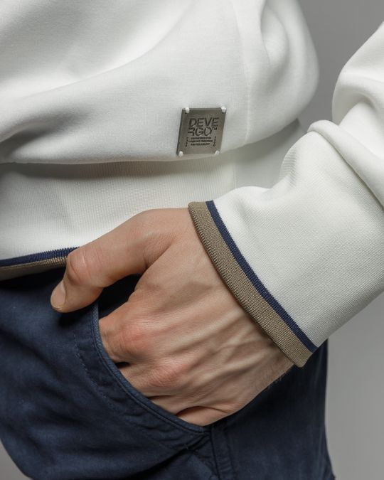 FEHÉR FÉRFI PULÓVER 1D25FW4096LS0701