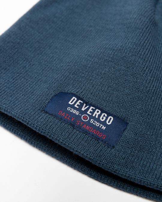 BLUE MEN'S KNITTED CAP 1D25FW8010HA1100