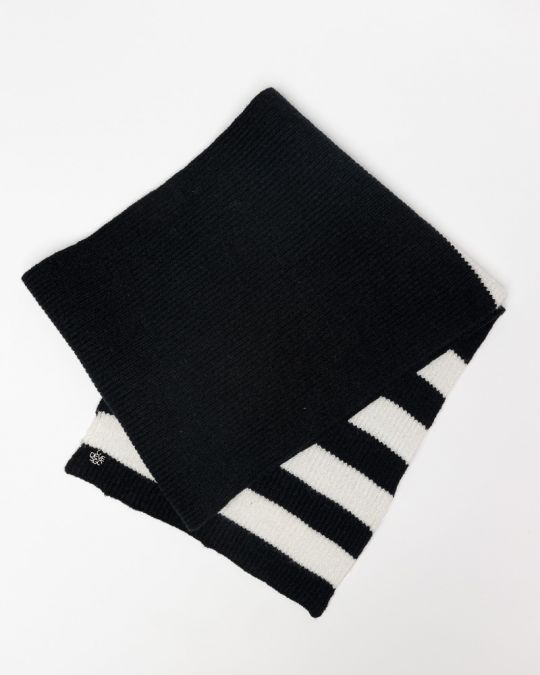 BLACK WOMEN'S KNITTED SCARF 2D25FW8519SC1101