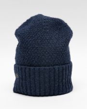BLUE WOMEN'S KNITTED BEANIE
