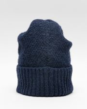 BLUE WOMEN'S KNITTED BEANIE