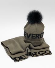 KHAKI WOMEN'S KNITTED BEANIE