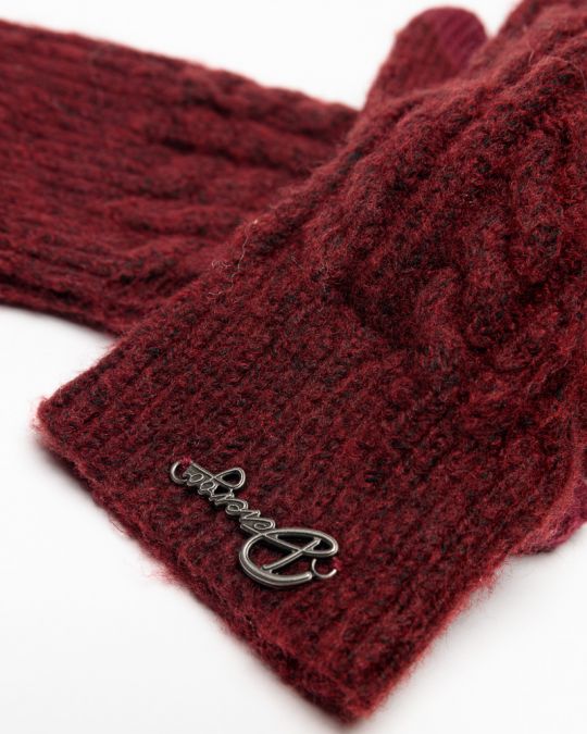 BORDEAUX WOMEN'S KNITTED GLOVES 2D25FW8527KE1101