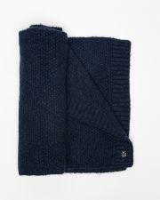 BLUE WOMEN'S KNITTED SCARF