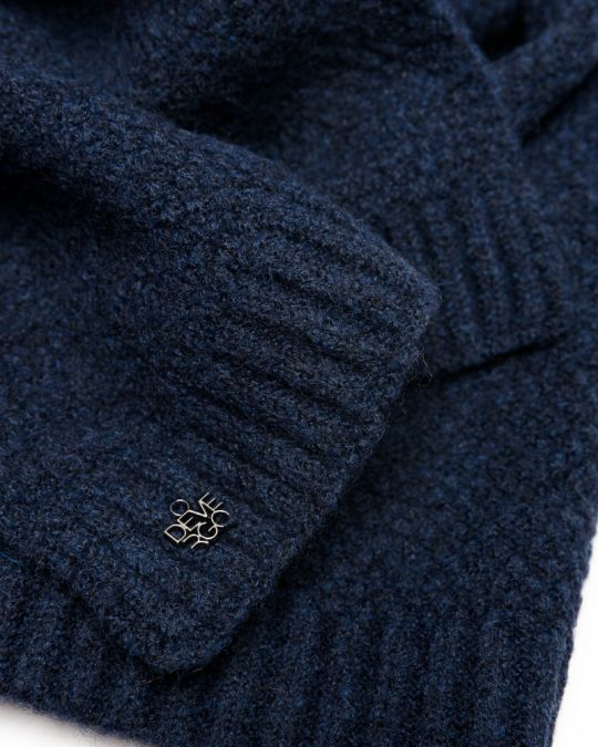 BLUE WOMEN'S KNITTED SCARF 2D25FW8511SC1101