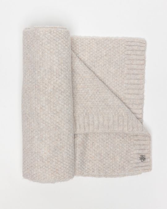 WHITE WOMEN'S KNITTED SCARF 2D25FW8511SC1101