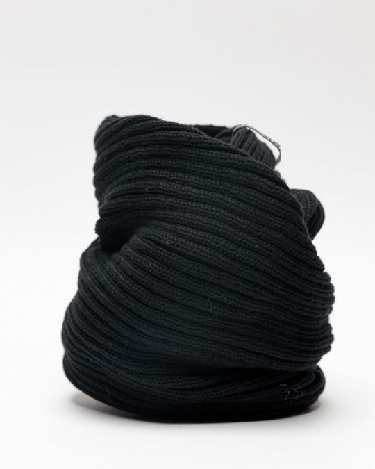 BLACK MEN'S KNITTED SCARF 1D25FW8030SC1101