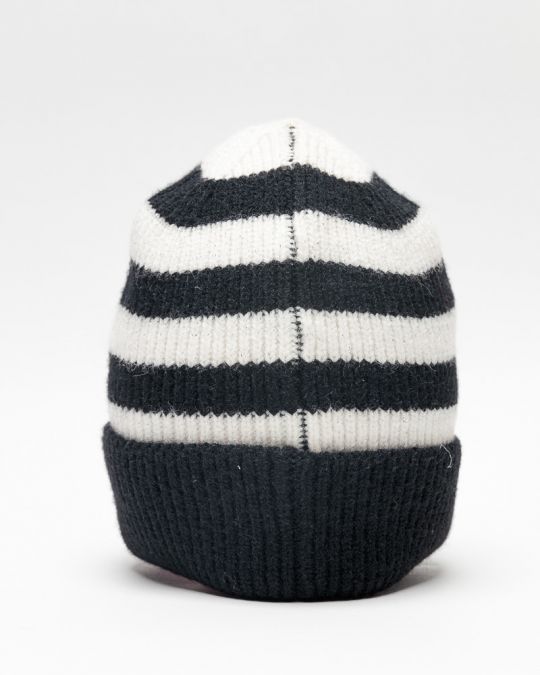 BLACK WOMEN'S KNITTED BEANIE 2D25FW8509HA1101