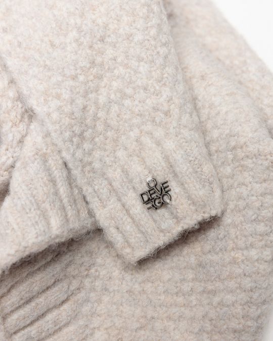 WHITE WOMEN'S KNITTED SCARF 2D25FW8511SC1101