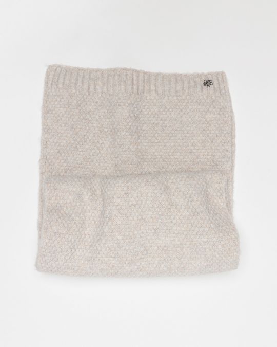 WHITE WOMEN'S KNITTED SCARF 2D25FW8511SC1101