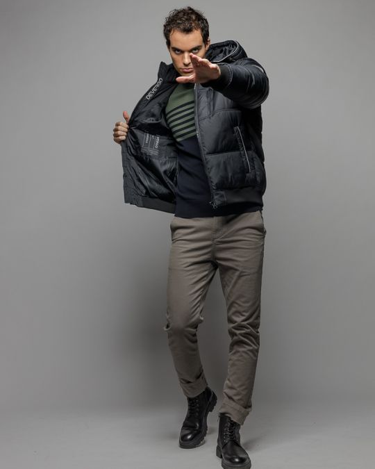 FEKETE FÉRFI KABÁT 1D25FW3004KA1600