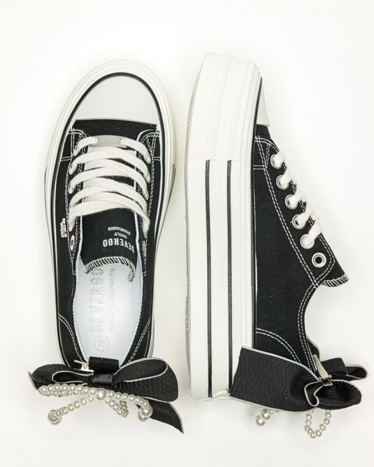 FEKETE NŐI SNEAKER  - NINA DE26SS5505CA BF