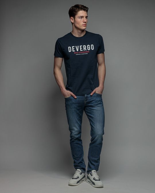 KÉK MEN'S SHORT SLEEVE T-SHIRT 1D26SS4038SS0105