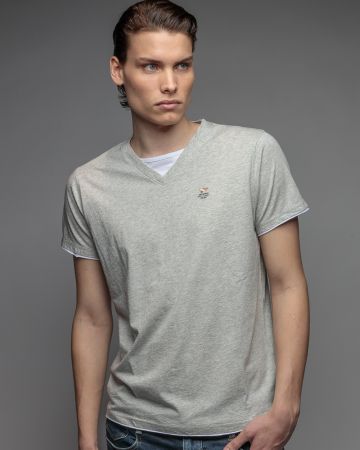 GREY FÉRFI RÖVID UJJÚ PÓLÓ 1D26SS4055SS0105