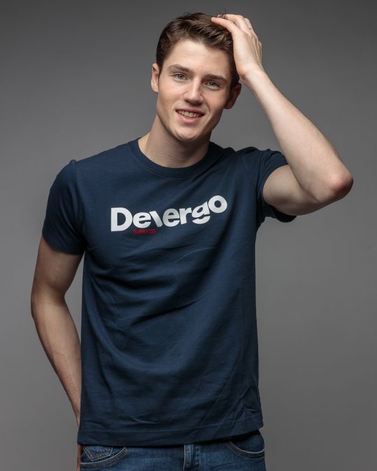 KÉK MEN'S SHORT SLEEVE T-SHIRT 1D26SS4063SS0105