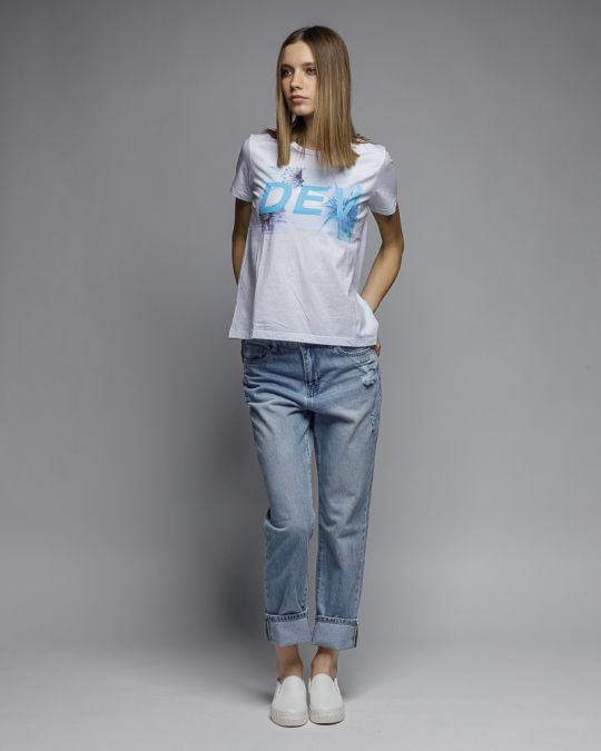 FEHÉR NŐI RÖVID UJJÚ PÓLÓ 2D26SS4540SS0105