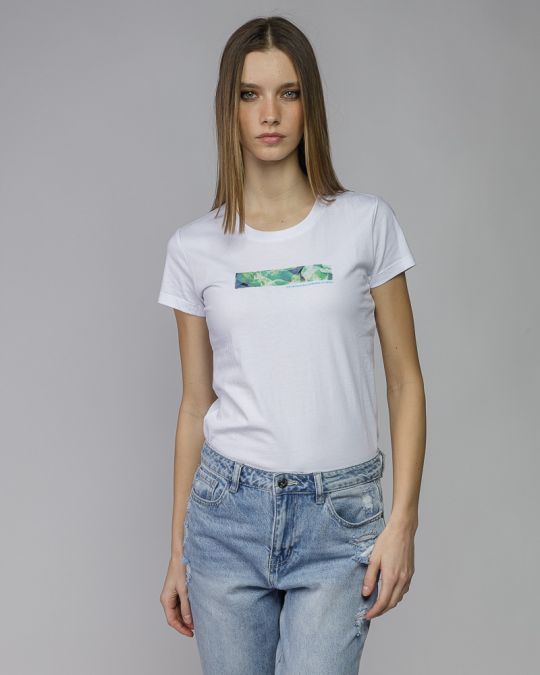 WHITE WOMEN'S SHORT SLEEVE T-SHIRT 2D26SS4541SS0105