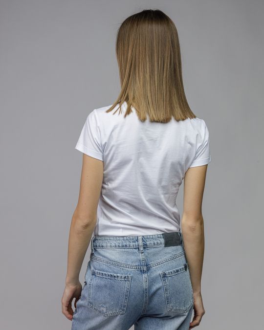 WHITE WOMEN'S SHORT SLEEVE T-SHIRT 2D26SS4541SS0105