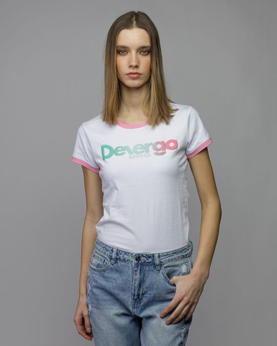 FEHÉR NŐI RÖVID UJJÚ PÓLÓ 2D26SS4544SS0105