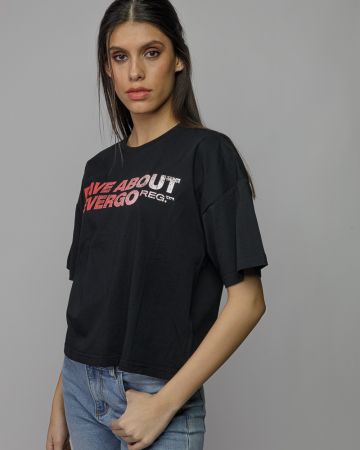 BLACK WOMEN'S SHORT SLEEVE T-SHIRT 2D26SS4526SS0105