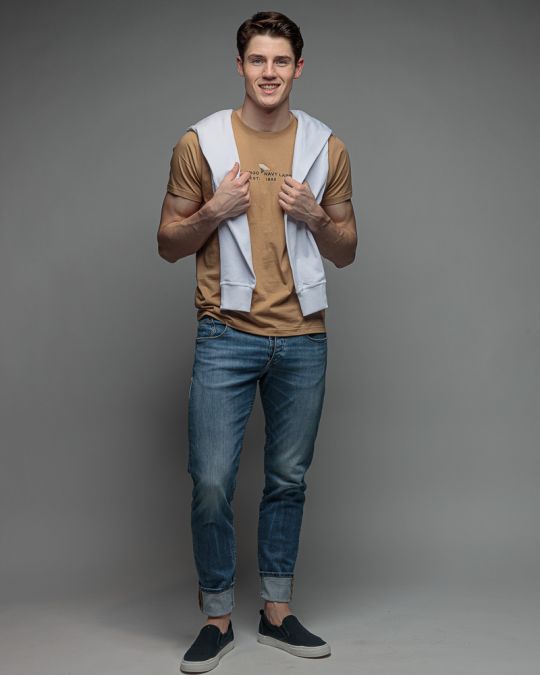 BARNA MEN'S SHORT SLEEVE T-SHIRT 1D26SS4018SS0105