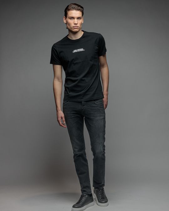 FEKETE FÉRFI RÖVID UJJÚ PÓLÓ 1D26SS4022SS0105