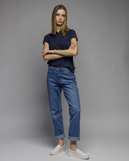 KÉK NŐI RÖVID UJJÚ PÓLÓ 2D26SS4528SS0105